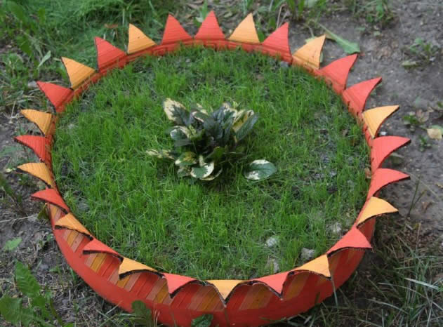 Клумба из покрышки Клумба из покрышки