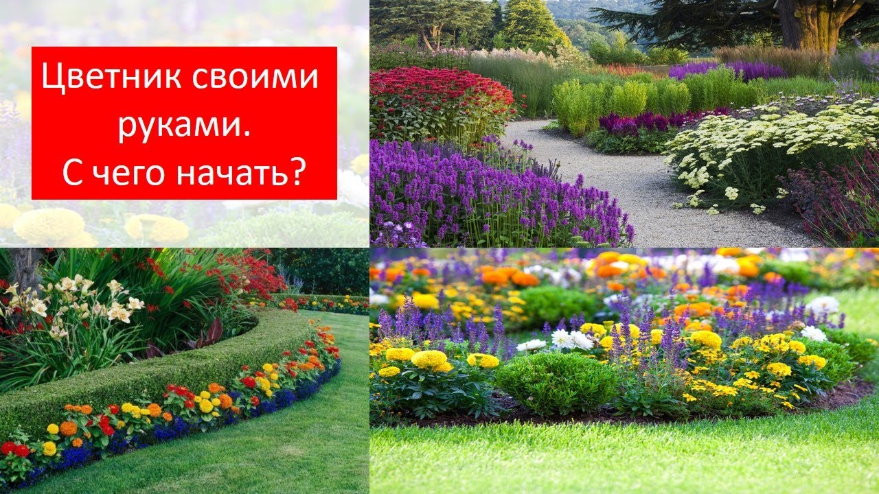 Красивые варианты клумб