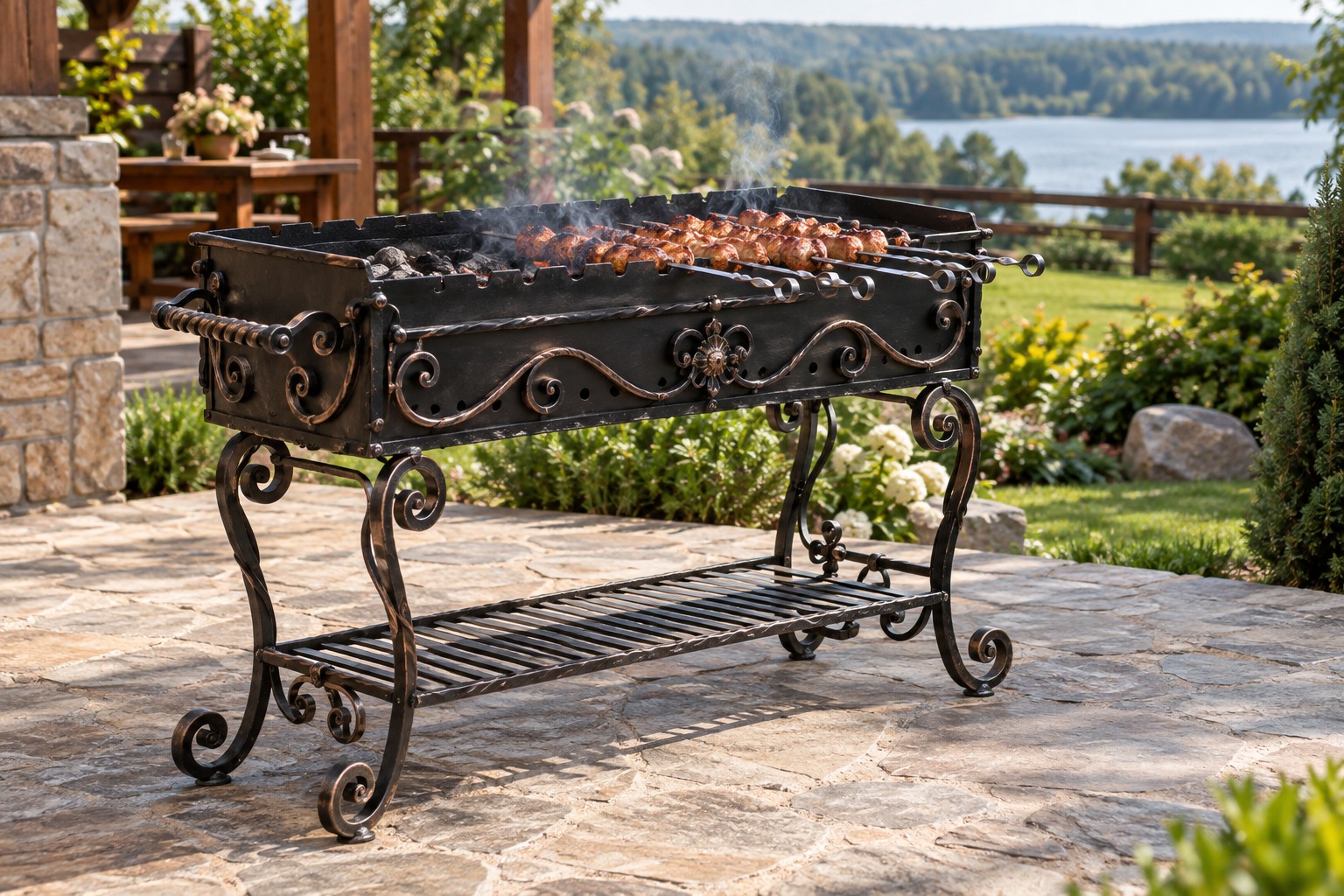 Кованые мангалы: плюсы и советы по выбору